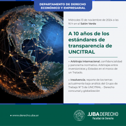 A 10 años de los estándares de transparencia de UNCITRAL