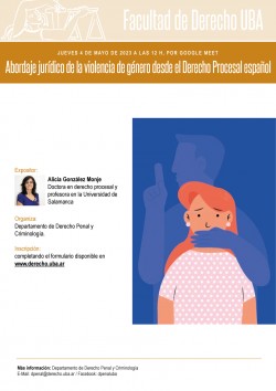 Abordaje jurídico de la violencia de género desde el Derecho Procesal español.