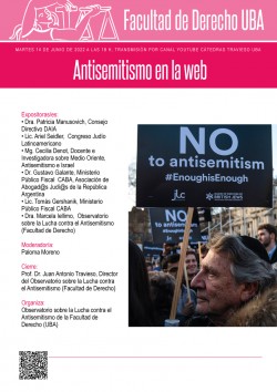 Antisemitismo en la web