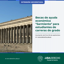 Becas de ayuda económica "Sarmiento" para estudiantes de carreras de grado