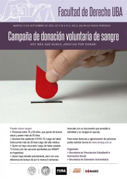 Campaña de donación voluntaria de sangre