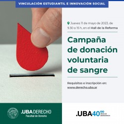 Campaña de donación voluntaria de sangre