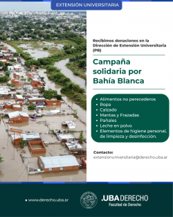 Campaña solidaria por Bahía Blanca