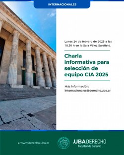 Charla informativa para selección de equipo CIA 2025