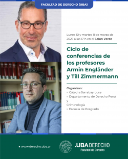 Ciclo de conferencias de los profesores Armin Engländer y Till Zimmermann