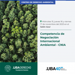 Competencia de Negociación Internacional Ambiental -CNIA