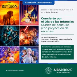 Concierto por el Día de las Infancias: Música de películas (con proyección de escenas)