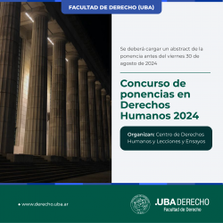 Concurso de ponencias en Derechos Humanos 2024