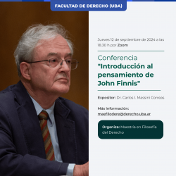 Conferencia "Introducción al pensamiento de John Finnis"