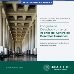 Congreso de Derechos Humanos: 10 años del Centro de Derechos Humanos