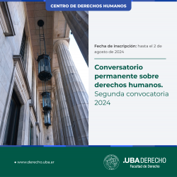 Conversatorio permanente sobre derechos humanos. Segunda convocatoria 2024