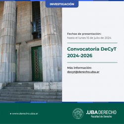 Convocatoria DeCyT 2024-2026