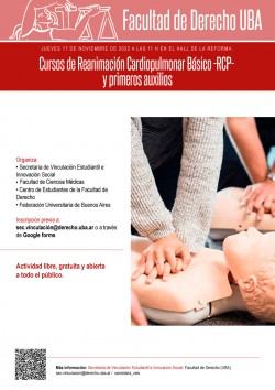 Cursos de Reanimación Cardiopulmonar Básico -RCP- y primeros auxilios