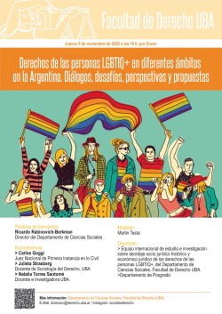Derechos de las personas LGBTIQ+ en diferentes ámbitos en la Argentina. Diálogos, desafíos, perspectivas y propuestas