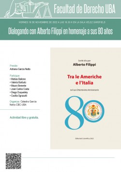 Dialogando con Alberto Filippi en homenaje a sus 80 años