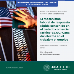 El mecanismo laboral de respuesta rápida contenido en el tratado comercial México-EE.UU.-Canadá: efectos en el trabajo y el empleo