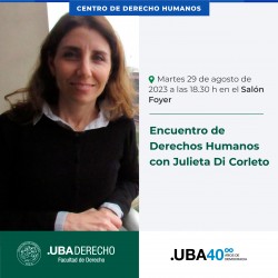 Encuentro de Derechos Humanos con Julieta Di Corleto