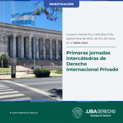 I Jornadas Intercátedras de Derecho Internacional Privado