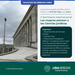 II Seminario internacional: Las mujeres piensan a las Ciencias jurídicas