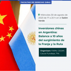 Inversiones chinas en Argentina: Balance a 10 años del surgimiento de la Franja y la Ruta