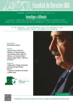 Investigar a Alfonsín. La vida y obra del Presidente Raúl Ricardo Alfonsín como objeto de investigación en el Derecho y las Ciencias Sociales