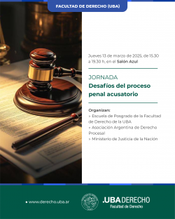 Jornada "Desafíos del proceso penal acusatorio"