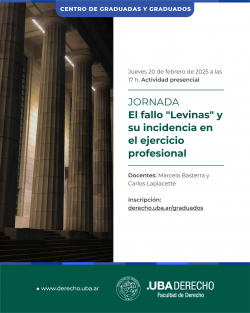 Jornada "El fallo "Levinas" y su incidencia en el ejercicio profesional"