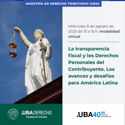 La transparencia fiscal y los Derechos Personales del Contribuyente. Los avances y desafíos para América Latina (Declaración de Punta del Este 2023)
