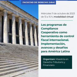 Los programas de Compliance Cooperativo como herramienta de control fiscal internacional. Implementación, avances y desafíos para América Latina