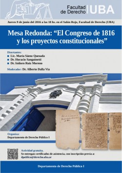 Mesa Redonda: El Congreso de 1816 y los proyectos constitucionales