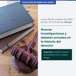 Nuevas Investigaciones Y Debates Actuales En La Historia Del Derecho ...