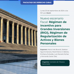 Nuevo escenario fiscal: Régimen de Incentivo para Grandes Inversiones (RIGI), Régimen de Regularización de Activos y Bienes Personales