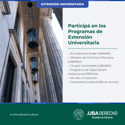 Participá de los Programas de Extensión Universitaria - 2024