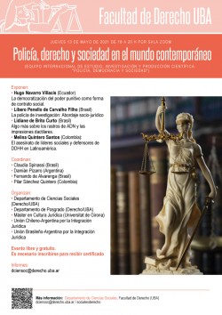 Policía, derecho y sociedad en el mundo contemporáneo