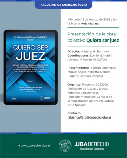 Presentación de la obra colectiva <i>Quiero ser juez</i>