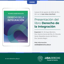 Presentación del libro <i>Derecho de la Integración</i>