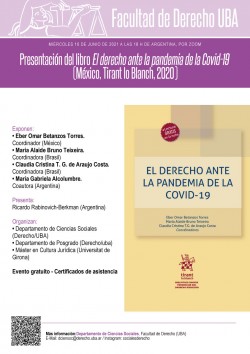 Presentación del libro <i>El derecho ante la pandemia de la Covid-19</i> (México, Tirant lo Blanch, 2020)