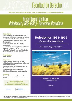Presentación del libro <i>Holodomor 1932-1933 - Genocidio Ucraniano</i>