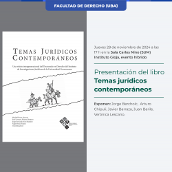 Presentación del libro <i>Temas jurídicos contemporáneos. Una visión intergeneracional del Doctorado en Derecho del Instituto de Investigaciones Jurídicas de la Universidad Veracruzana</i>