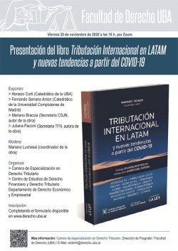 Presentación del libro <i>Tributación Internacional en LATAM y nuevas tendencias a partir del COVID-19</i>