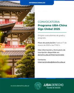 Programa UBA-China Sigs Global 2025