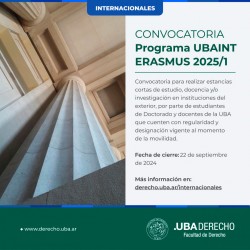 Programa UBAINT ERASMUS 2025/1