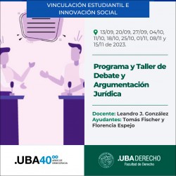 Programa y Taller de Debate y Argumentación Jurídica