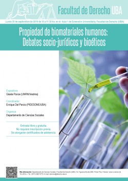 Propiedad de biomateriales humanos: Debates socio- jurídicos y bioéticos