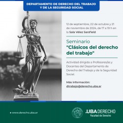 Seminario "Clásicos del derecho del trabajo"