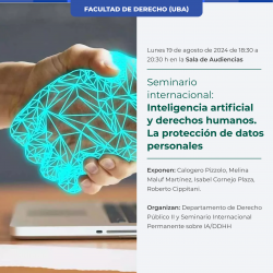 Seminario internacional: Inteligencia artificial y derechos humanos. La protección de datos personales