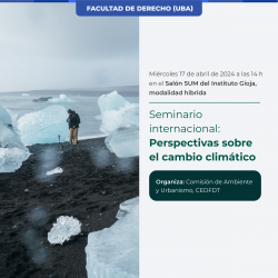 Seminario internacional: Perspectivas sobre el cambio climático