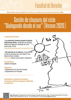 Sesión de clausura del ciclo "Dialogando desde el sur" (Verano 2020)