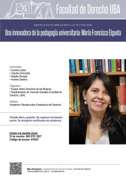 Una innovadora de la pedagogía universitaria: María Francisca Elgueta