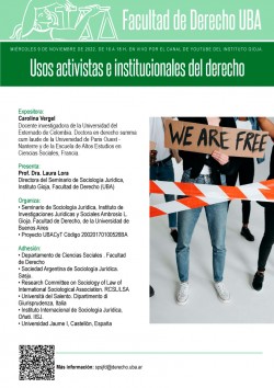 Usos activistas e institucionales del derecho